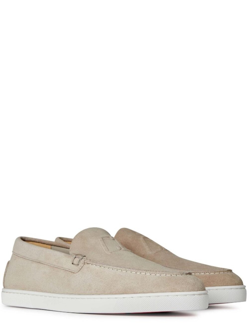 Men's Christian Louboutin Urbino Monogram Suede Loafers Size 43 Made In Italy